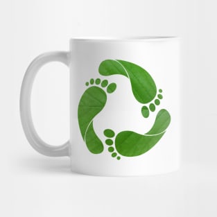 Recycle Green Footprint Mug